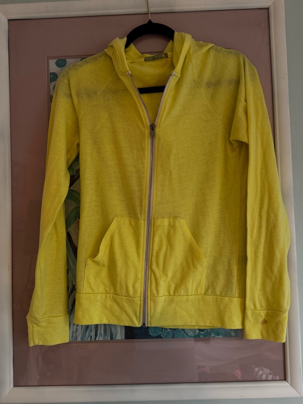 Alternative Bright Yellow Knit hoodie Top